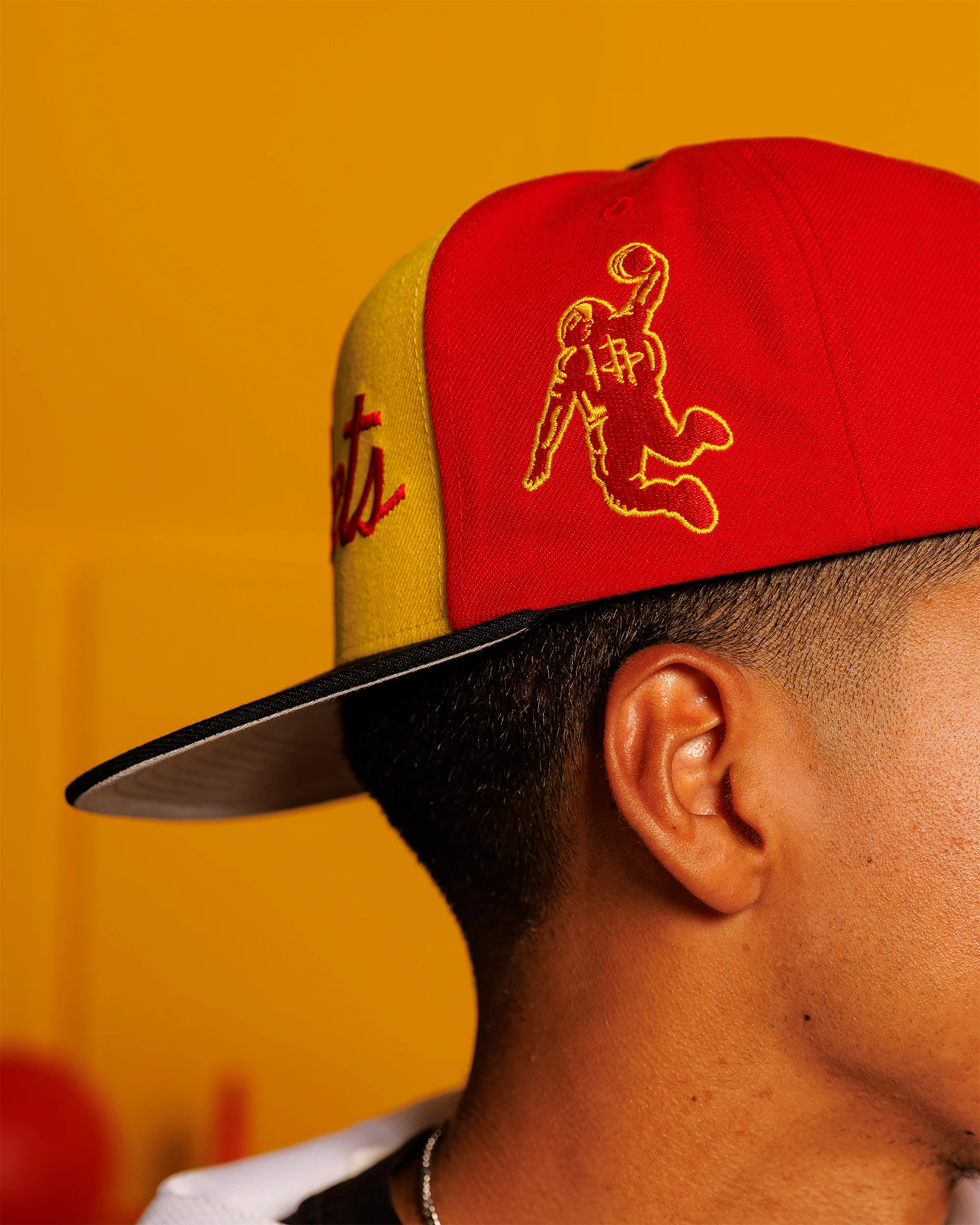 Men's Houston Rockets Mitchell & Ness OG Adjustable Cap - Image 3