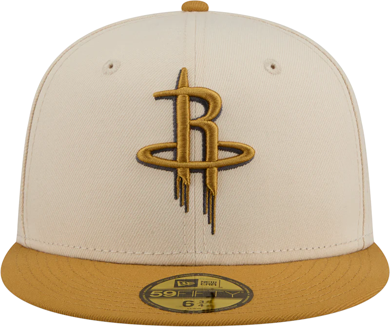 Men's Houston Rockets New Era 59FIFTY Color Pack Fitted Cap (Cream) - Image 3