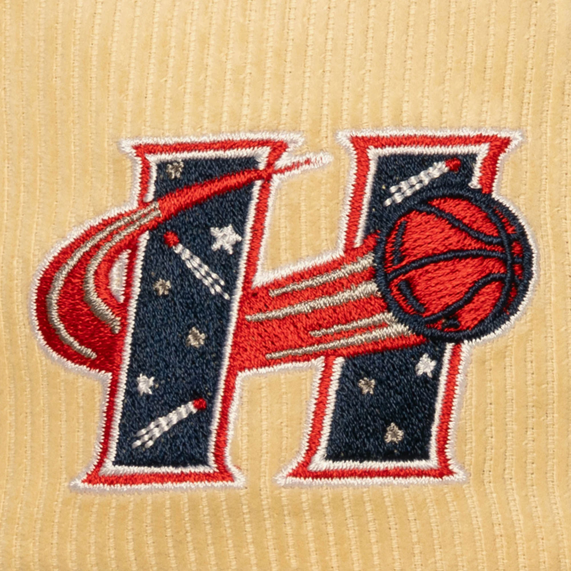 Women's Houston Comets Cream Corded Legendary Strapback Cap - Image 4