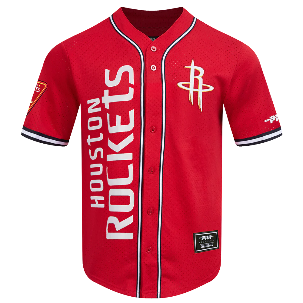 Men's Houston Rockets Pro Standard Baseball Jersey (Red) - Image 3