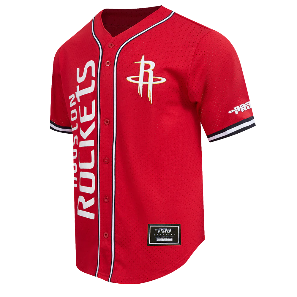 Men's Houston Rockets Pro Standard Baseball Jersey (Red) - Image 4
