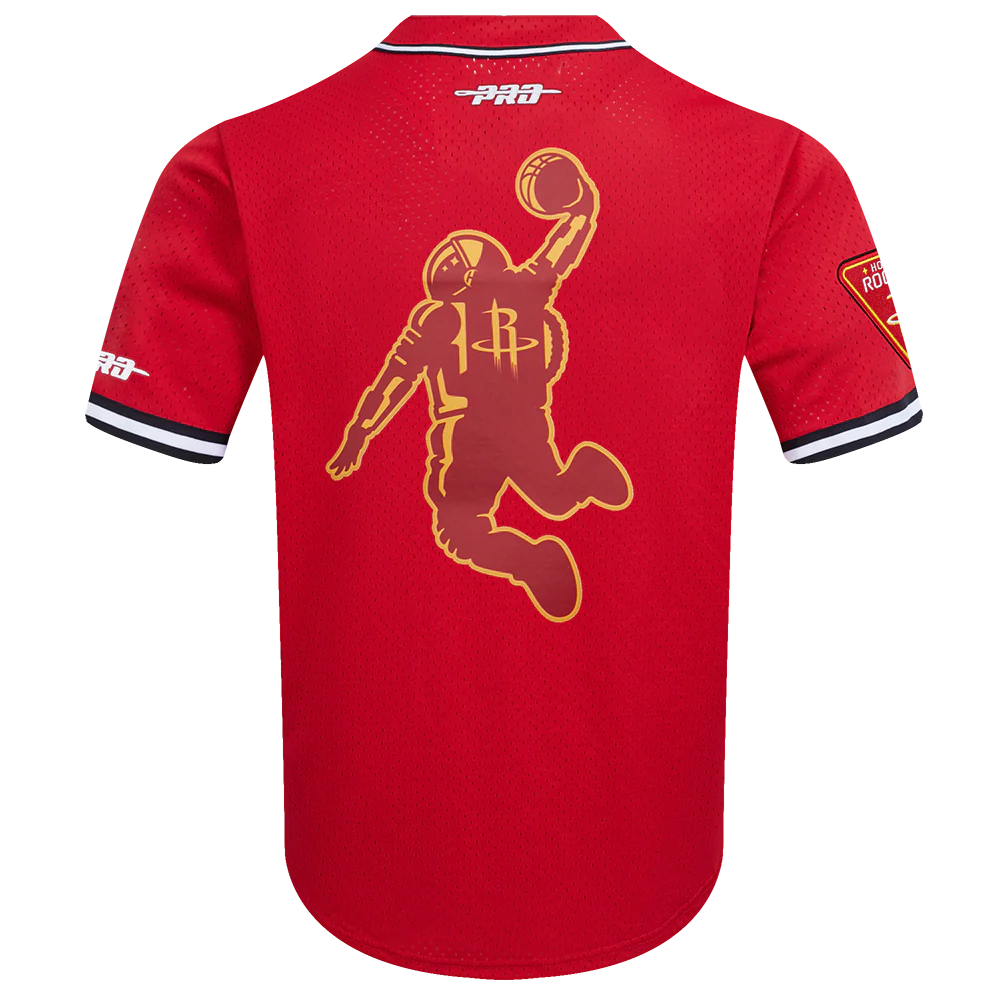 Men's Houston Rockets Pro Standard Baseball Jersey (Red) - Image 5