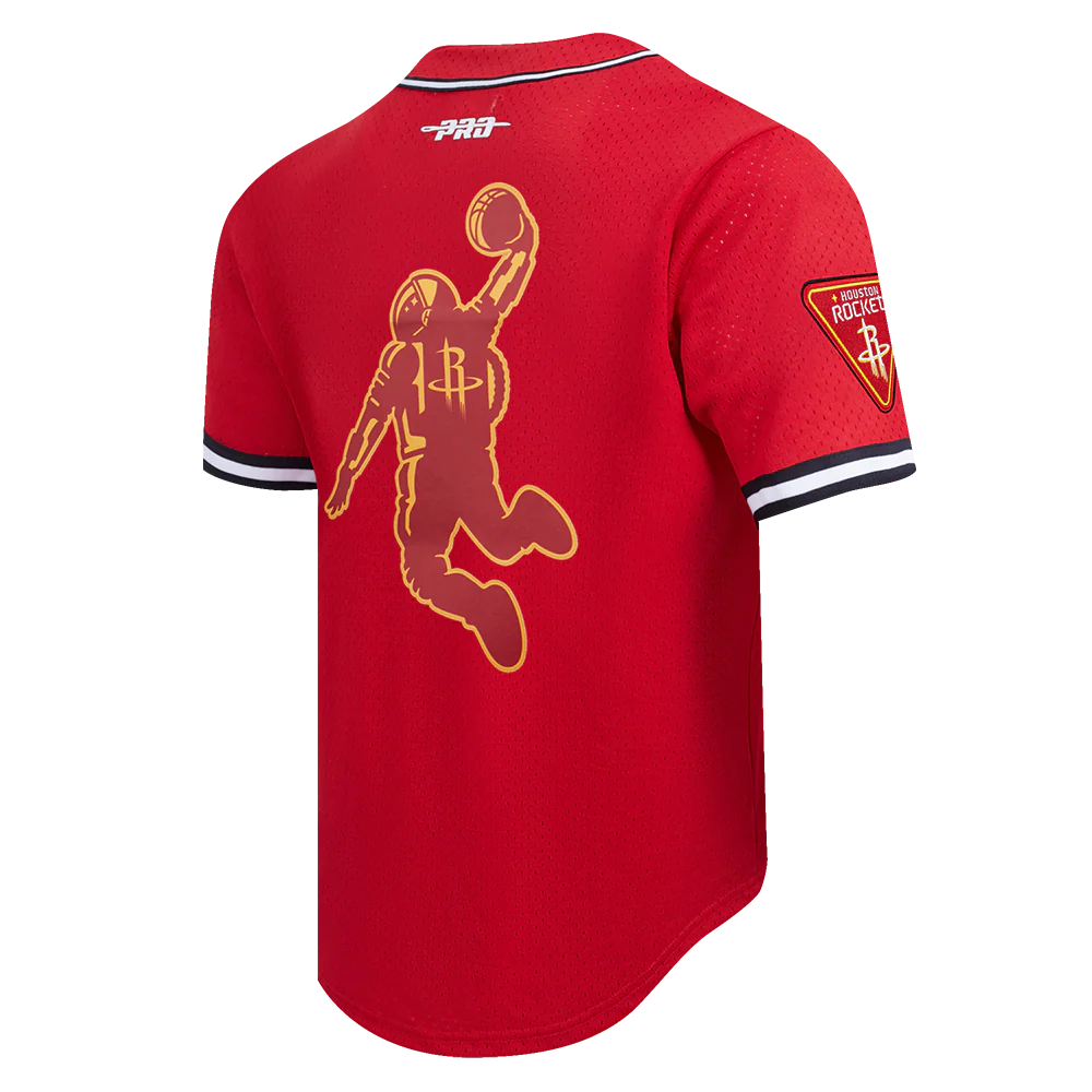 Men's Houston Rockets Pro Standard Baseball Jersey (Red) - Image 6