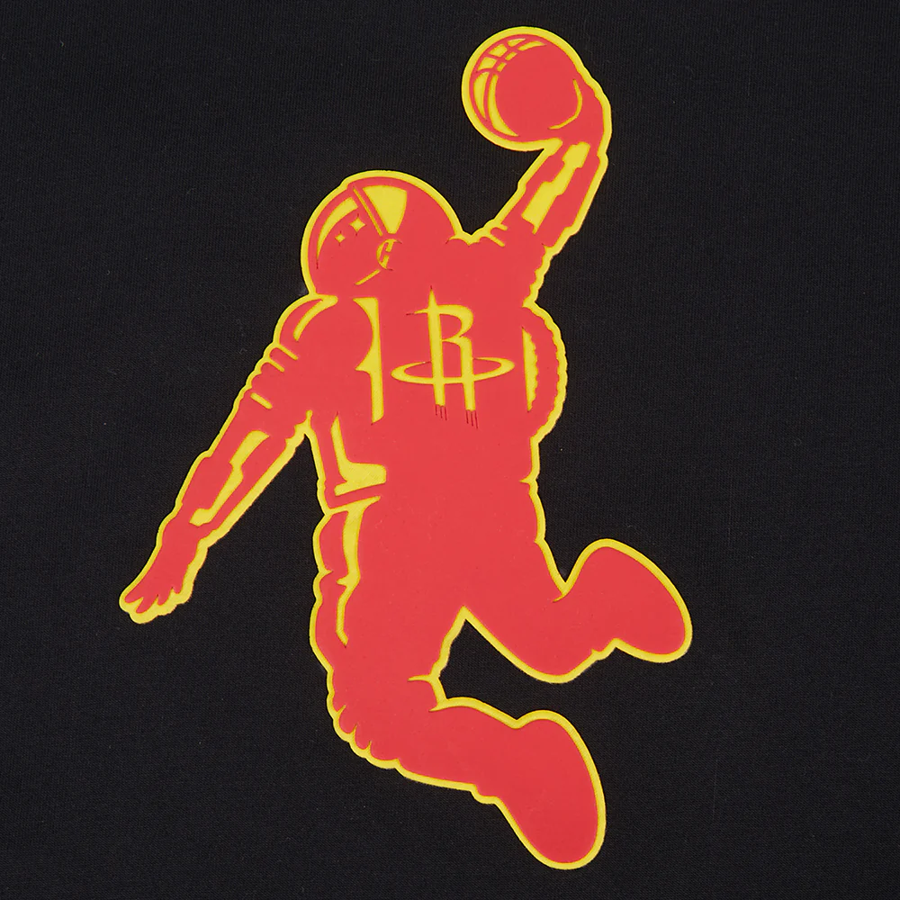Men's Houston Rockets Pro Standard Drop Shoulder T-Shirt (Black) - Image 6