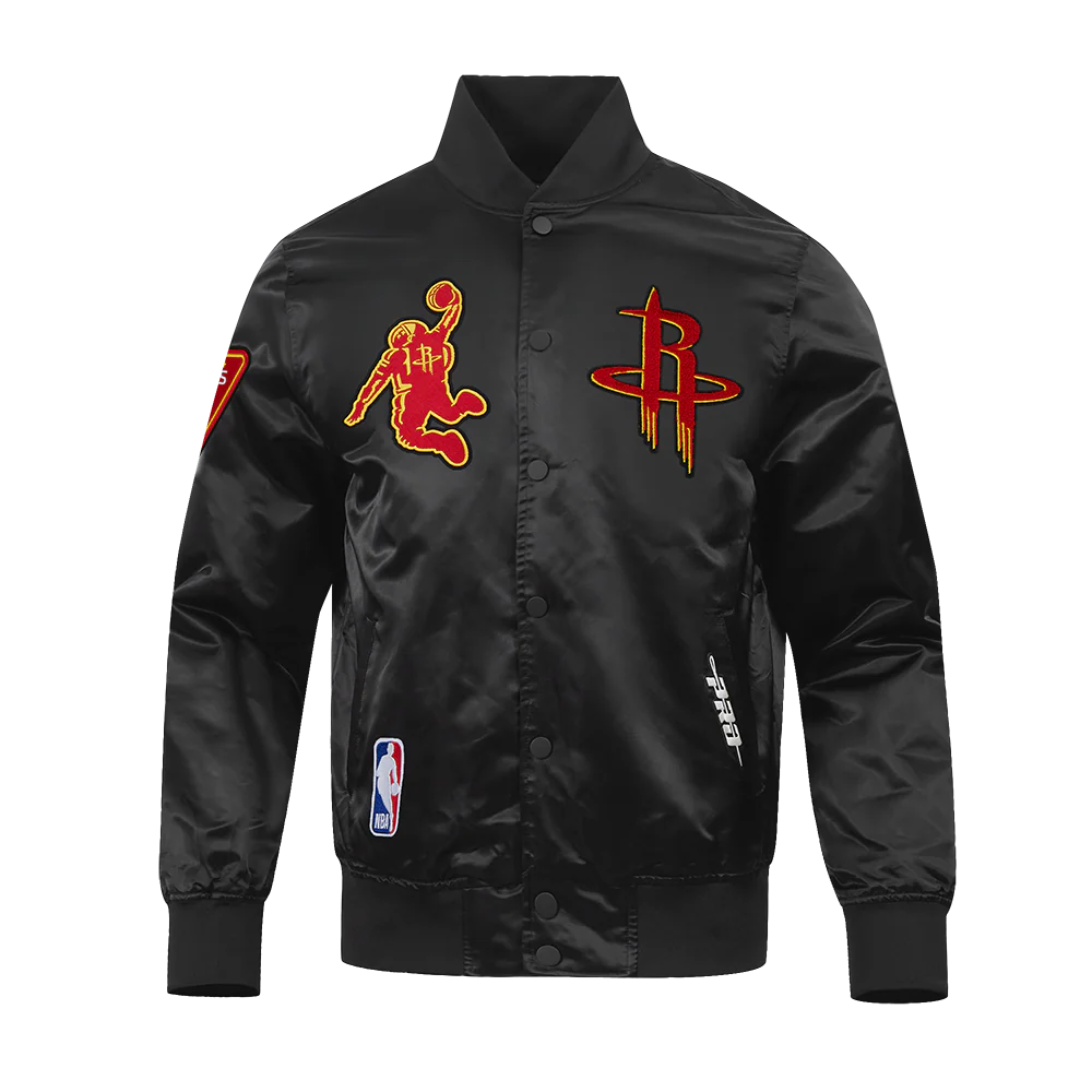 Men's Houston Rockets Pro Standard Satin Jacket (Black) - Image 3