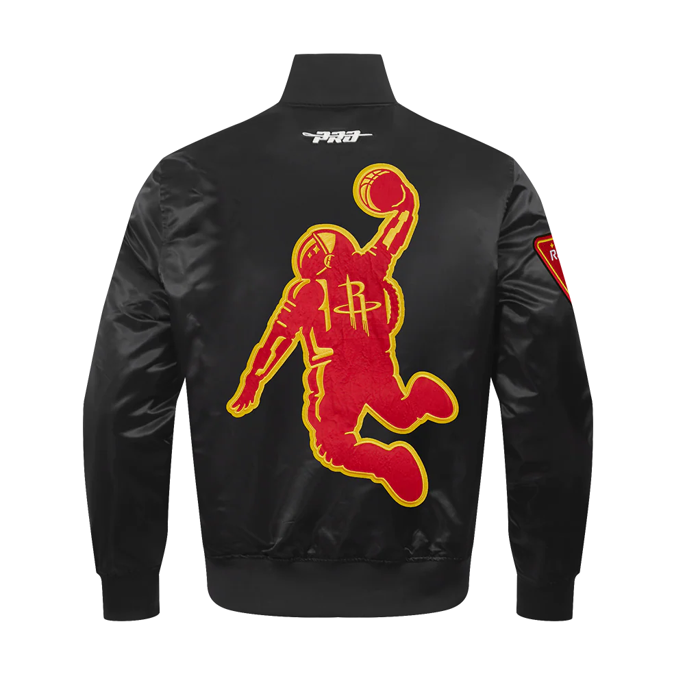 Men's Houston Rockets Pro Standard Satin Jacket (Black) - Image 5