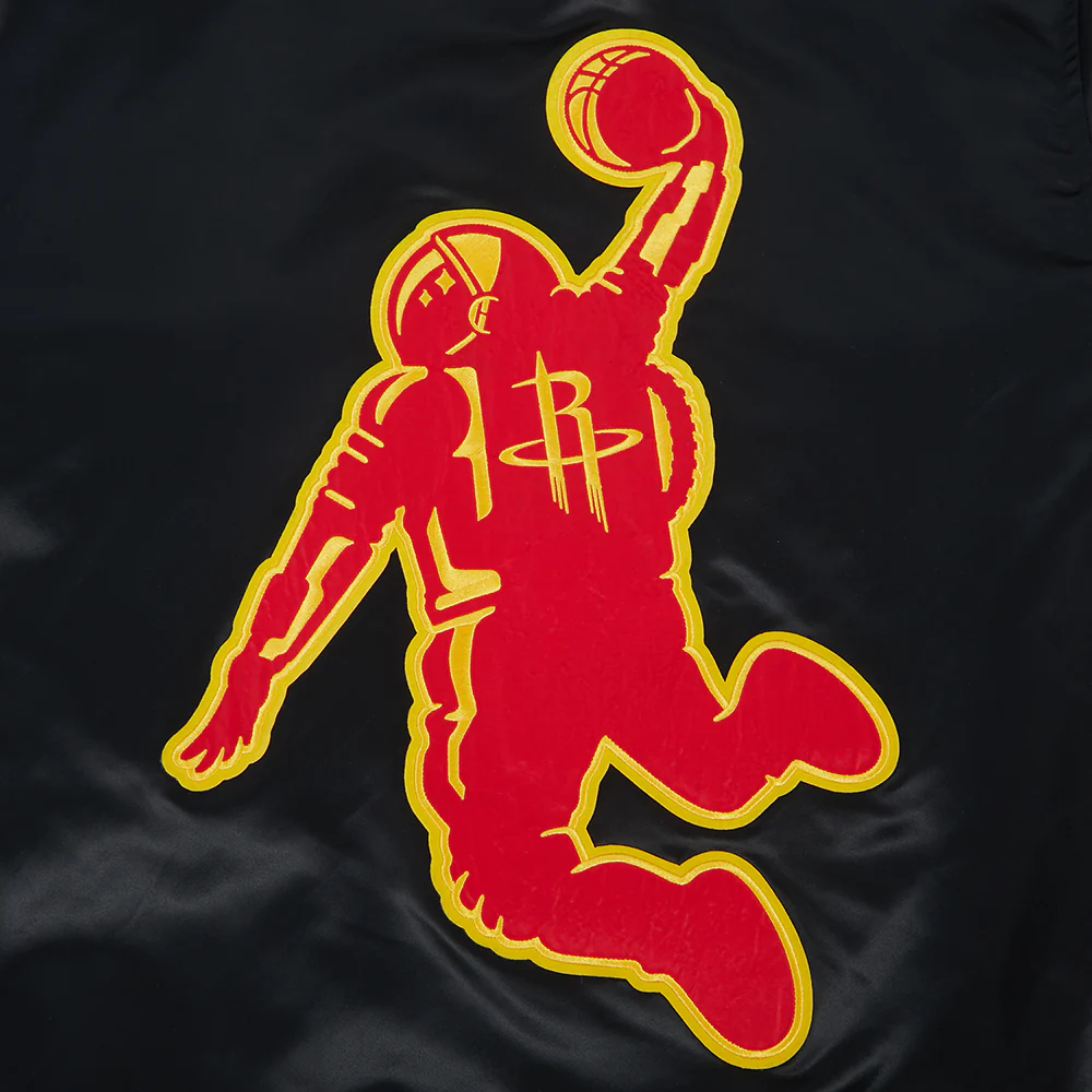 Men's Houston Rockets Pro Standard Satin Jacket (Black) - Image 8