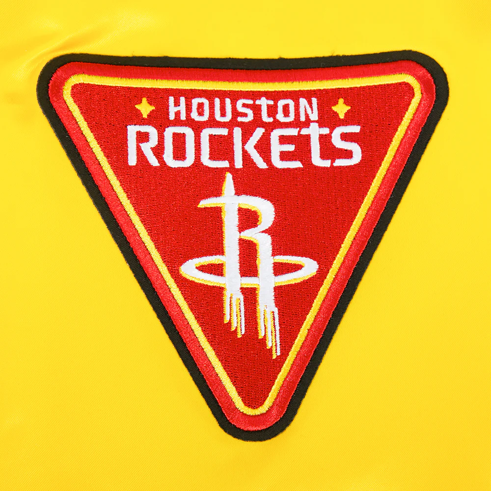Men's Houston Rockets Pro Standard Satin Jacket (Yellow) - Image 10