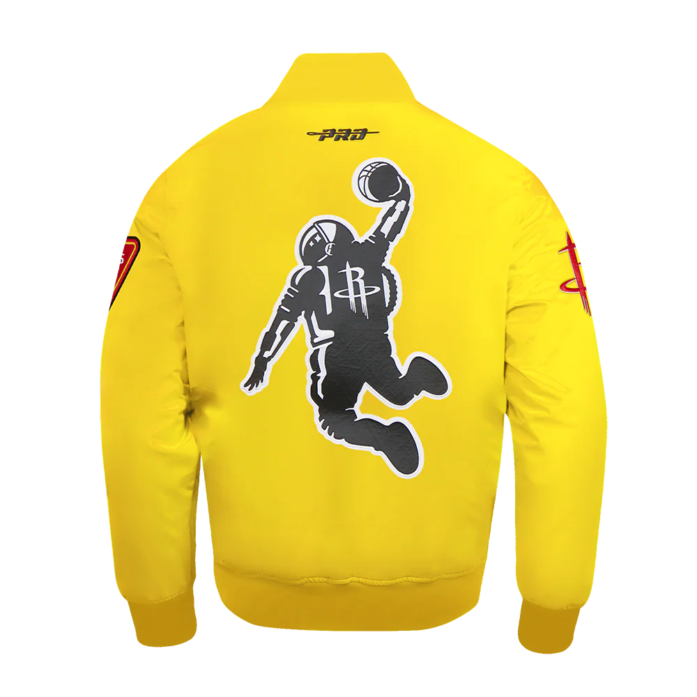 Men's Houston Rockets Pro Standard Satin Jacket (Yellow) - Image 5