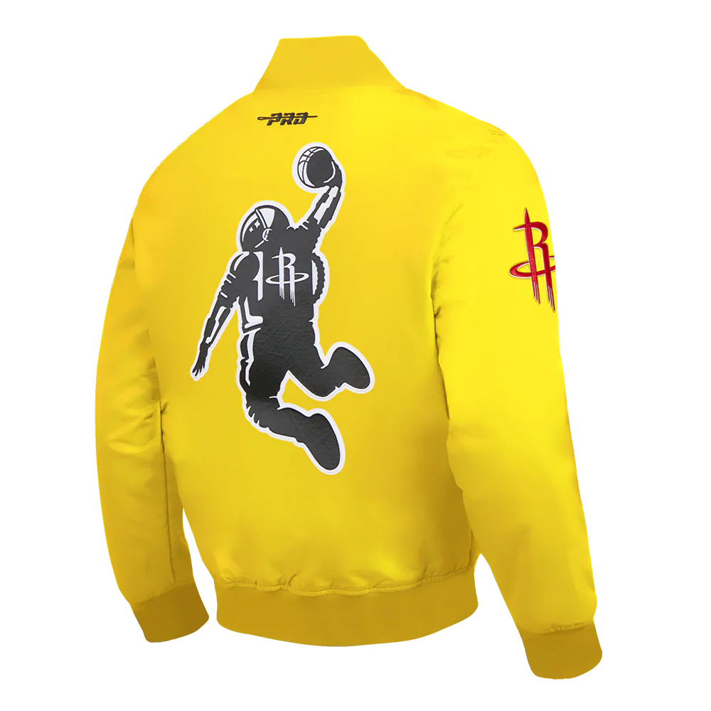 Men's Houston Rockets Pro Standard Satin Jacket (Yellow) - Image 6