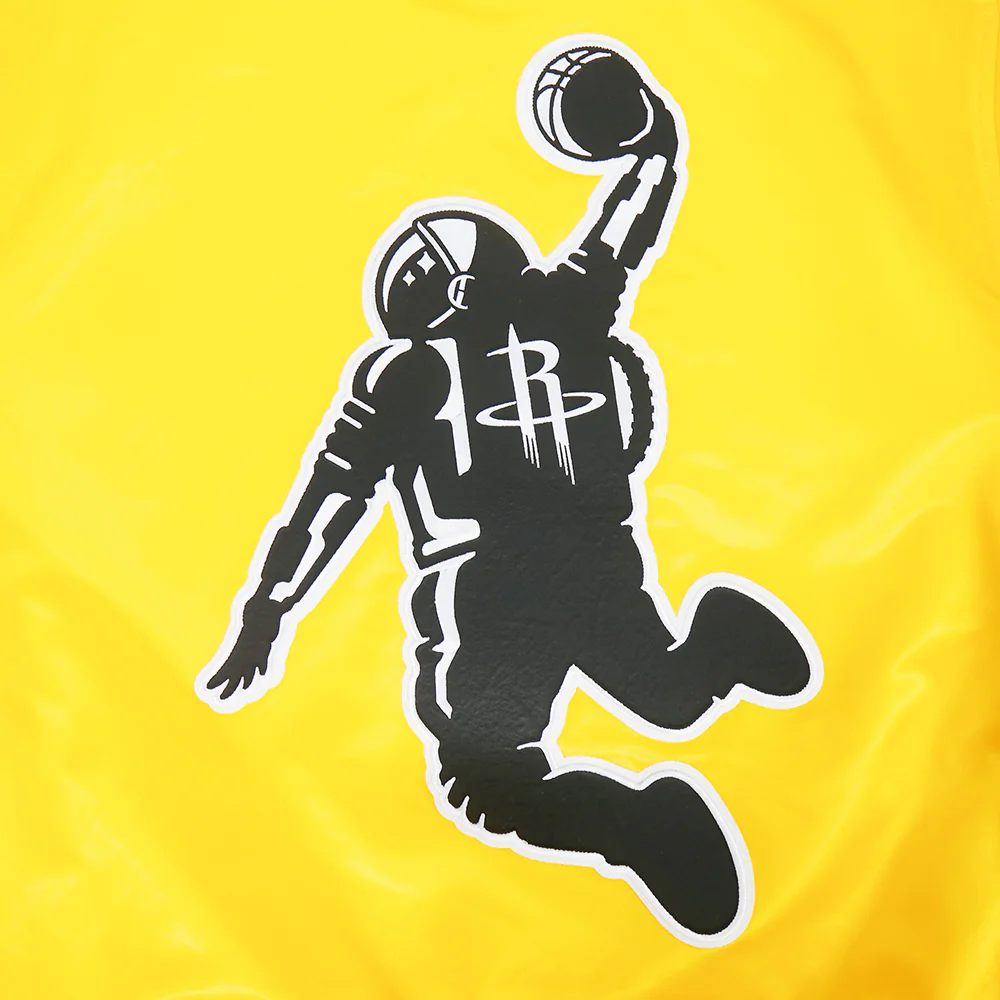 Men's Houston Rockets Pro Standard Satin Jacket (Yellow) - Image 8