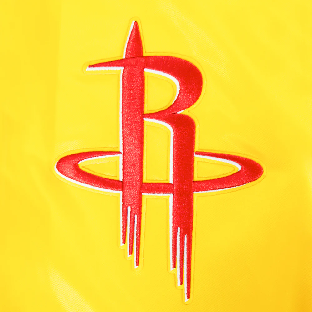 Men's Houston Rockets Pro Standard Satin Jacket (Yellow) - Image 9