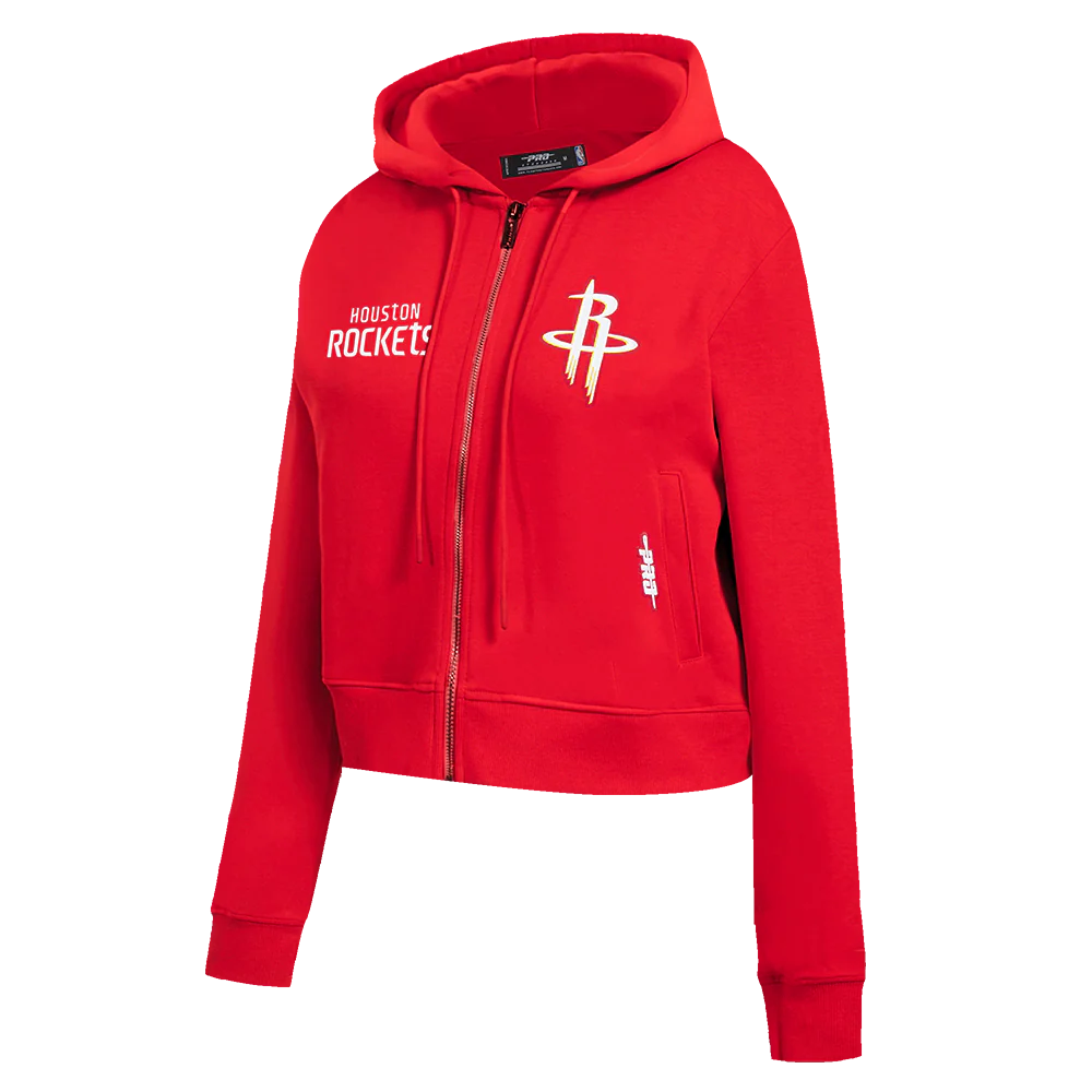 Women's Houston Rockets Pro Standard Full Zip Hoodie (Red) - Image 3